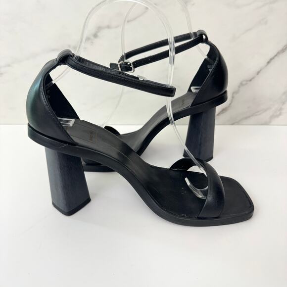 Dolce Vita Womens Strappy Heeled Sandals Size 6 Formal Party Neutral Black - Picture 4 of 9